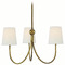 Visual Comfort Signature Collection Visual Comfort Signature Collection Thomas O'brien Reed Hand-Rubbed Antique Brass Chandelier TOB5009HAB-L