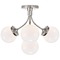 Visual Comfort Signature Collection Kate Spade New York Prescott Semi-Flush in Nickel by Visual Comfort Signature KS4407PNWG