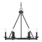 Savoy House Middleton Matte Black Chandelier by Savoy House 1-307-6-89
