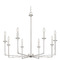 Quoizel Lighting Prescott Brushed Nickel Chandelier Quoizel Lighting PRC5032BN