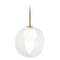 Matteo Lighting Delcia Aged Gold Brass LED Pendant by Matteo Lighting C60611AGCL