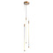 Kuzco Lighting Kuzco Lighting Motif Brushed Gold LED Multi-Light Pendant with Cylindrical Shade MP75227-BG-UNV