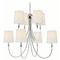 Visual Comfort Signature Collection Visual Comfort Signature Collection Thomas O'brien Reed Polished Nickel Chandelier TOB5010PN-L