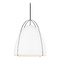 Visual Comfort Studio Collection Norman LED Pendant in Matte White & Chrome by Visual Comfort Studio 6551801EN3-05