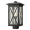 Z-Lite Brookside Black Post Light by Z-Lite 583PHBS-BK