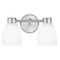 Design Classics Lighting Aon Fuse Contemporary Satin Nickel Bathroom Light with Bell Glass 1802-09 GL1024MB