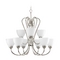 Progress Lighting Heart 29.81-Inch Chandelier in Brushed Nickel by Progress Lighting P4668-09