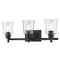 Z-Lite Bohin Matte Black Bathroom Light by Z-Lite 464-3V-MB
