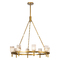 Alora Lighting Lucian 36-Inch Chandelier in Vintage Brass by Alora Lighting CH338836VBAR