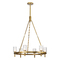 Alora Lighting Lucian 31.50-Inch Chandelier in Vintage Brass by Alora Lighting CH338632VBCC