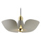 Maxim Lighting Poppy Storm Grey & Satin Brass LED Pendant by Maxim Lighting 11392SGSBR