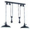 Craftmade Lighting 2-Light Pulley Pendant in Aged Bronze Brushed by Craftmade Lighting P402-ABZ