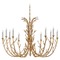 Visual Comfort Signature Collection Julie Neill Silva Chandelier in Antique Gold Leaf by Visual Comfort Signature JN5080AGL