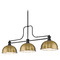Z-Lite Melange Matte Black Billiard Light by Z-Lite 725-3MB-D12HBR