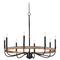 Maxim Lighting Maxim Lighting Franklin Driftwood & Black Chandelier 14448DWBK