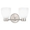 Design Classics Lighting Aon Fuse Contemporary Satin Nickel Bathroom Light with Bell Glass 1802-09 GL1028MB