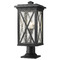 Z-Lite Brookside Black Post Light by Z-Lite 583PHBR-533PM-BK