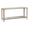 Currey and Company Lighting Currey and Company Oblique Natural White Lilac Marble & Antique Brass Table 4000-0238