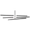 Matteo Lighting Lineare Matte Black & Chrome LED Pendant by Matteo Lighting C64769MBCH