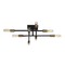 Savoy House Lyrique Semi-Flush Mount in Bronze & Brass by Savoy House 6-7003-8-77