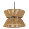 Craftmade Lighting Craftmade Lighting Serena Flat Black & Walnut Pendant Light with Conical Shade 58596-FBWAL