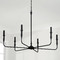 Capital Lighting Paloma 6-Light Chandelier in Textured Black by Capital Lighting 450362XK