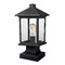 Z-Lite Portland Black Post Light by Z-Lite 531PHMS-SQPM-BK