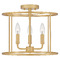 Quoizel Lighting Abner 14-Inch Semi-Flush Mount in Aged Brass by Quoizel Lighting ABR1714AB