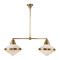 Alora Lighting Willard 2-Light Linear Pendant in Vintage Brass by Alora Lighting LP348241VBOP