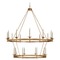 Visual Comfort Signature Collection Chapman & Myers Launceton XL Chandelier in Brass by Visual Comfort Signature CHC1608AB