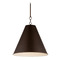 Maxim Lighting Veritas Chestnut Bronze & Painted White Pendant by Maxim Lighting 15164CHB