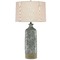 Currey and Company Lighting Currey and Company Stargazer Celadon Crackle / Gray Table Lamp with Drum Shade 6000-0208
