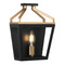 Matteo Lighting Matteo Lighting Mavonshire Black & Aged Gold Brass Sconce W67011BKAG