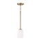 HomePlace by Capital Lighting Lawson Mini Pendant in Aged Brass by HomePlace by Capital Lighting 348812AD-542