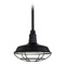 Recesso Lighting by Dolan Designs Black Pendant Barn Light with 12-Inch Caged Shade BL-STM-BLK/BL-SH12-BLK/BL-CG12-BLK