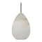 Visual Comfort Modern Collection Alina Alabaster Medium Pendant in Polished Nickel by VC Modern SLPD544ALBN