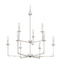 Quoizel Lighting Prescott Brushed Nickel Chandelier Quoizel Lighting PRC5232BN