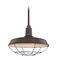 Recesso Lighting by Dolan Designs Bronze Pendant Barn Light with 18-Inch Caged Shade BL-STM-BZ/BL-SH18-BZ/BL-CG18-BZ