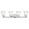 Design Classics Lighting Modern Bathroom Light with Alabaster Glass - Four Lights 704-26 GL9222-ALB
