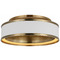 Visual Comfort Signature Collection Chapman & Myers Connery 18-Inch Flush Mount in White by VC Signature CHC4612WHTAB