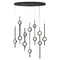 Eurofase Lighting Barletta Oval LED Chandelier in Black by Eurofase Lighting 39466-013