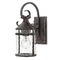 Hinkley Traditional Seeded Glass Black Outdoor Wall Light by Hinkley Lighting 1140OL-CL