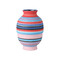 Currey and Company Lighting Happy 80s Small Bright Blue & Red Vase by Currey & Company 1200-1096