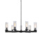 Matteo Lighting Matteo Lighting Weaver Black Chandelier C32109BK