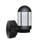 Besa Lighting Frosted Glass Outdoor Wall Light Black Costaluz by Besa Lighting 315157-WALL-FR