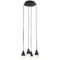 Visual Comfort Modern Collection Cupola 4-Light LED Chandelier in Black by Visual Comfort Modern 700TRSPCPA4RB-LED930