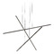 Kuzco Lighting Kuzco Lighting Vega Minor Black LED Multi-Light Pendant MP18203-BK-UNV