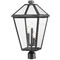 Z-Lite Talbot Black Post Light by Z-Lite 579PHXLR-BK