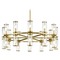 Alora Lighting Revolve Natural Brass Chandelier by Alora Lighting CH309024NBCG