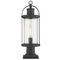 Z-Lite Roundhouse Black Post Light by Z-Lite 569PHM-533PM-BK